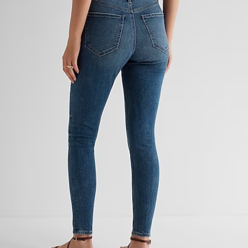 Express 00S Mid-Rise denim legging